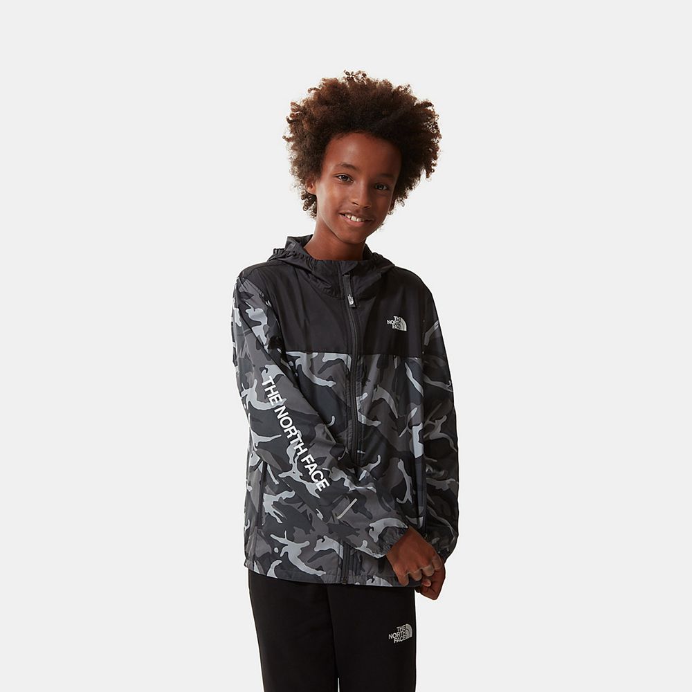 The North Face Waterproof Jackets Boys Australia - The North Face Reactor Grey Camo Print Running &